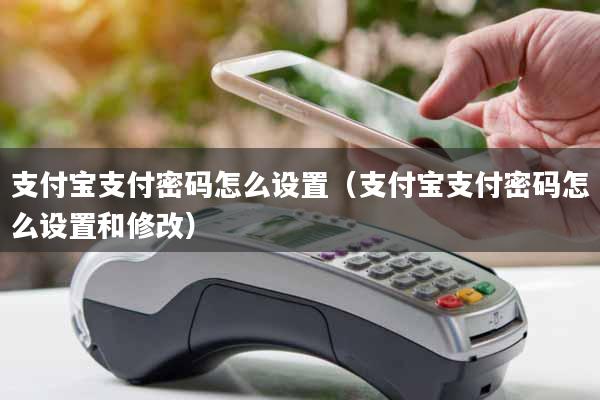 支付宝支付密码怎么设置（支付宝支付密码怎么设置和修改）